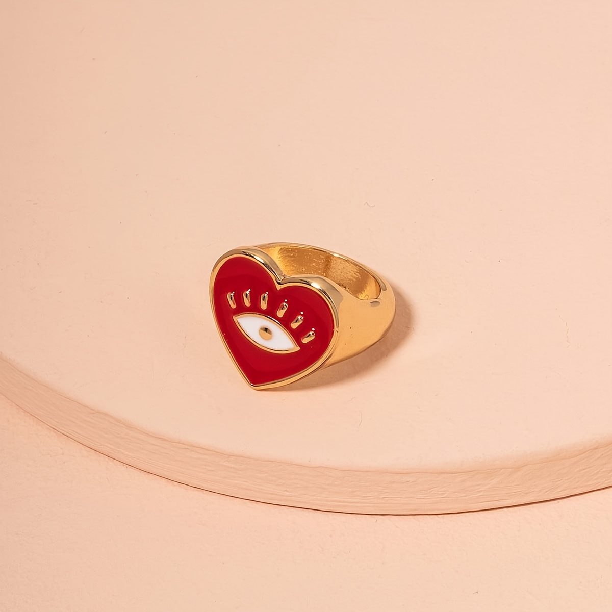 Eye & Heart Ring for Women Daily Wear